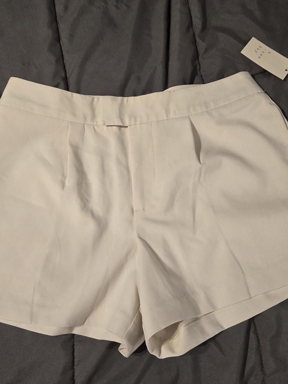NWT Women's Soft Ivory Tailored Shorts